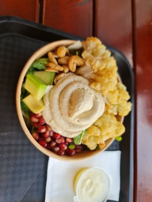 Coliflower bowl at Studio Shawarma in Novi Sad