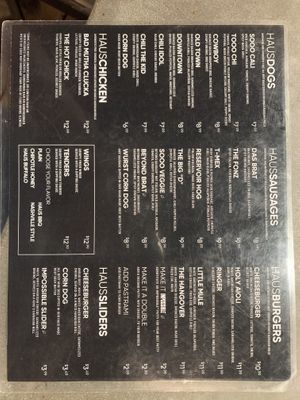 Menu 2  at Dog Haus in Richardson