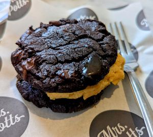 Snickers cookie cake at Mrs Potts Chocolate House in Bath