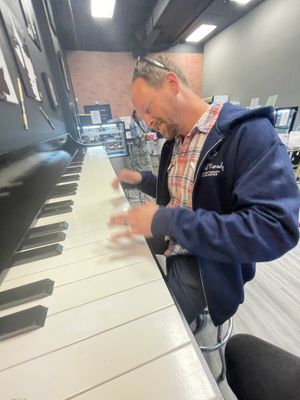 My piano man   at Confections of a Rockstar in Asbury Park