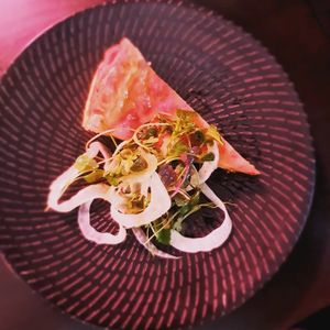 Blue cheese and spinach tart at Hail Lilith  in Footscray