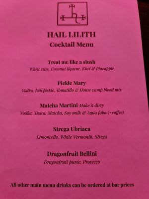 Brunch with accompanying cocktails at Hail Lilith  in Footscray