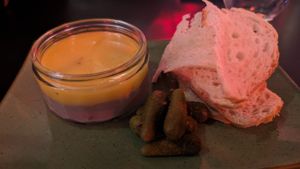 Mixed mushroom pate w/croutons $12.00 at Hail Lilith  in Footscray