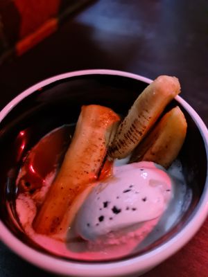 Banana sago pudding at Hail Lilith  in Footscray