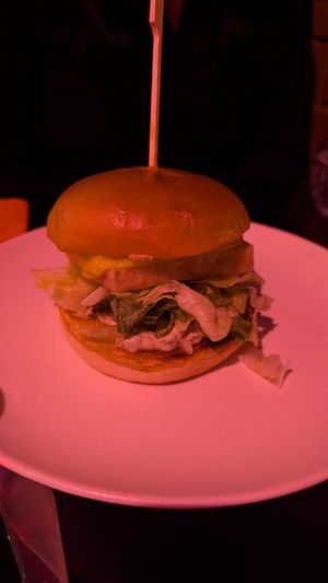 Filthy Baby (V2, hashbrown, vacon etc): perfectly cooked burger, so tasty, better than anything I could make at home $18.00 at Hail Lilith  in Footscray