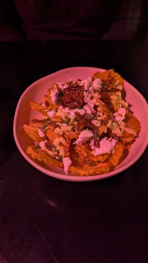 Loaded Gaufrettes (waffle fries) - absolutely delish! $12.00 at Hail Lilith  in Footscray