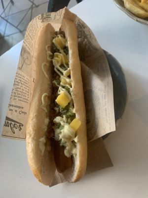 Bombay hotdog (not as good as the coleslaw but good)  at Eh Wurst Vegane Würstelbar in Vienna