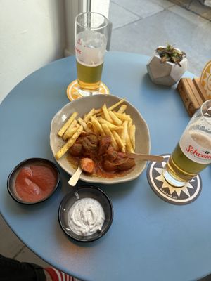 currywurst  at Eh Wurst Vegane Würstelbar in Vienna