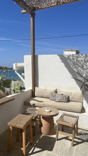 Interior   at goat in a boat in Naxos