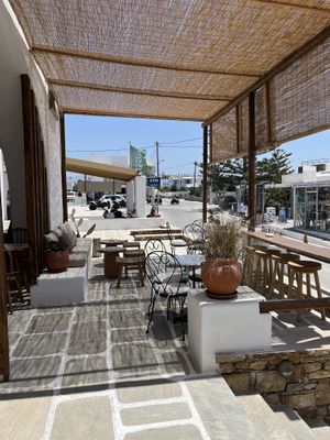   at goat in a boat in Naxos