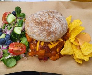 Vegan Burger at Lola's in Genk