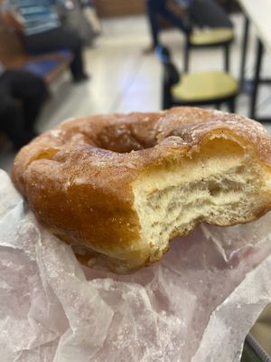 Smushed from my bag but still so good  at Dun-Well Doughnuts in Brooklyn