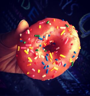 vegan doughnut at Dun-Well Doughnuts in Brooklyn
