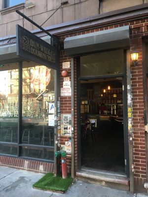 the entrance to heaven at Dun-Well Doughnuts in Brooklyn