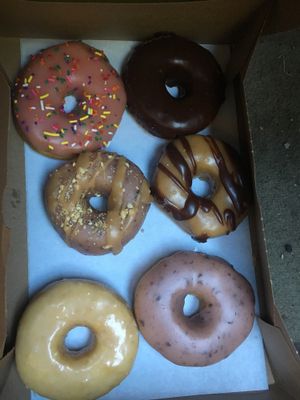 can't pick just one! at Dun-Well Doughnuts in Brooklyn