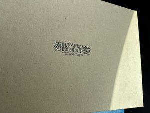 Box  at Dun-Well Doughnuts in Brooklyn