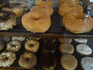 Vegan doughnuts galore at Dun-well Doughnuts, New York!  at Dun-Well Doughnuts in Brooklyn