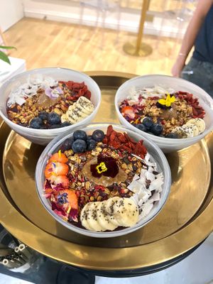 Acai bowls. Vegan - Gluten Free - Refined Sugar Free  at Love Live Light Healing Hub in Cardiff