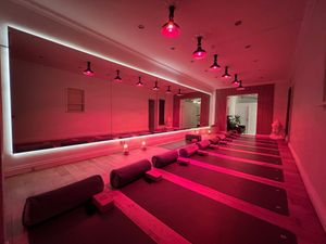 Our Infrared Yoga Studio at Love Live Light Healing Hub in Cardiff
