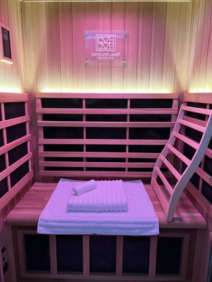 Infrared Sauna at Love Live Light Healing Hub in Cardiff