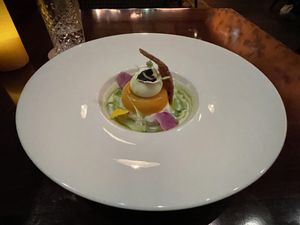Mango rice pudding dessert  at Walt Disney World - Tiffins in Lake Buena Vista