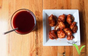 Sorrel and bbq cauliflower  at Majani in Chicago