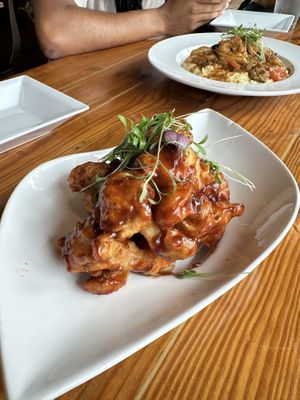 Bbq cauliflower appetizer - extremely well made and so delicious   at Majani in Chicago