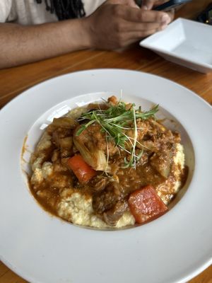 Special, gumbo with grits. This was PHENOMENAL  at Majani in Chicago
