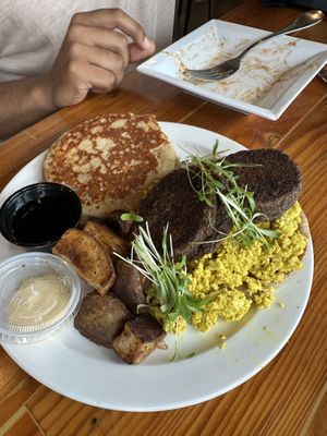 Pancake sandwich (I think?)  at Majani in Chicago