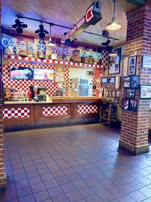 Pickup counter   at Portillo's in Chicago