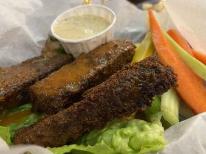 Tempelo Wings -Wow at Rosetta's Kitchen in Asheville