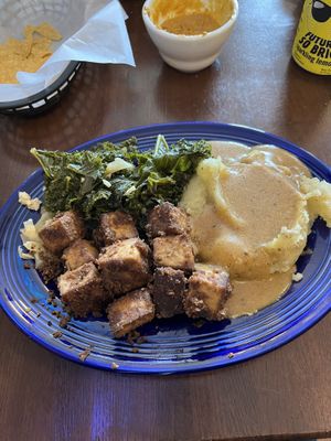 Family favorite and vegan queso! AMAZING!  at Rosetta's Kitchen in Asheville