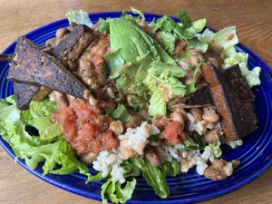Bellyful bowl right after I dove into it!   at Rosetta's Kitchen in Asheville