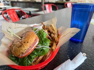 Rosetta's Veggie Burger at Rosetta's Kitchen in Asheville