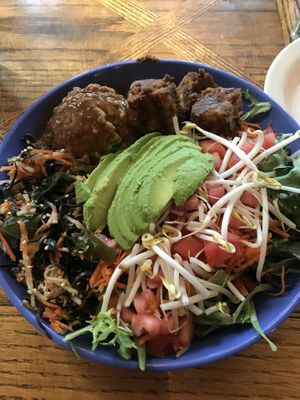 Great budda bowl  at Rosetta's Kitchen in Asheville