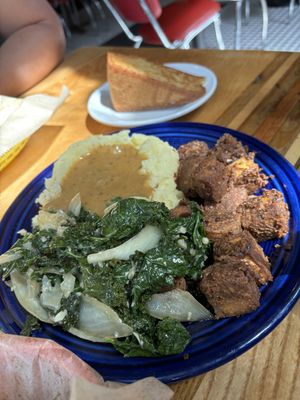 Family Favorite with Cornbread  at Rosetta's Kitchen in Asheville