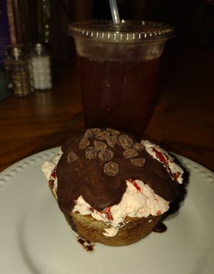 Strawberry cupcake! at Rosetta's Kitchen in Asheville