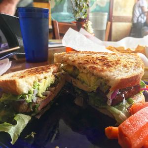 Tofu & avocado sandwich at Rosetta's Kitchen in Asheville