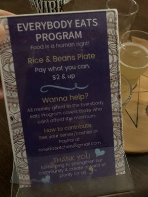Community awesomeness  at Rosetta's Kitchen in Asheville