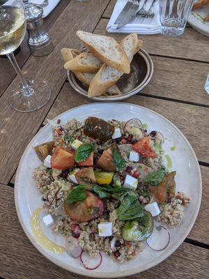 Apparently "tabbouleh" :/ at The Wheatsheaf Inn in Cheltenham