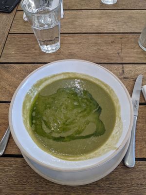 Lekk n tato soup at The Wheatsheaf Inn in Cheltenham