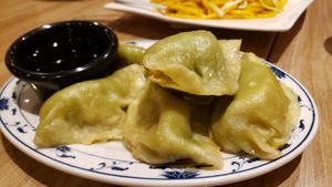 Vegetable dumplings. at Szechuan in Roseville