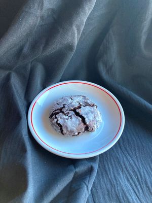 Vegan & Gluten Free Cocoa Crackle Cookie at Subculture Coffee Roasters in West Palm Beach