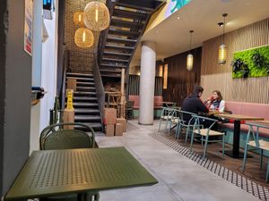 Indoor seating at Camile - The Point in Dublin