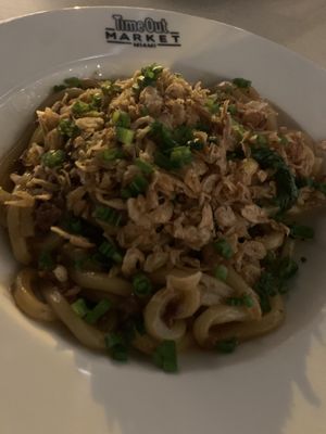 Dan Dan noodles   at The Rogue Panda in Brooklyn