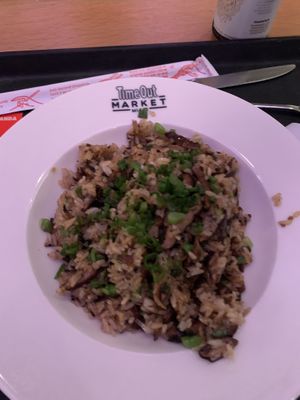 Mushroom truffle fried rice  at The Rogue Panda in Brooklyn