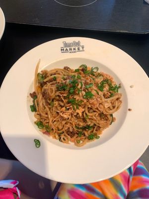 Dan Dan noodles  at The Rogue Panda in Brooklyn