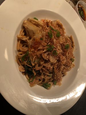 Dan Dan noodle spicy   at The Rogue Panda in Brooklyn