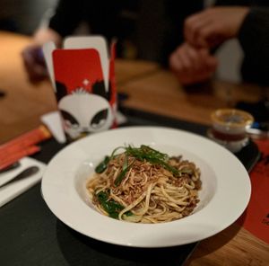 Dan Dan noodles  at The Rogue Panda in Brooklyn