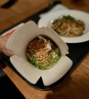 Shiitake Mushroom & Cabbage Dumplings  at The Rogue Panda in Brooklyn